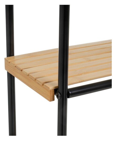 Crni/u prirodnoj boji od bambusa regal 41x77 cm – Casa Selección