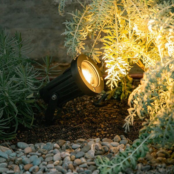 LEDS-C4 Robusni, okretni vanjski reflektor Helio crni, Crno, Metal, Zidni reflektor