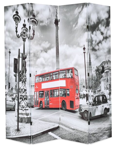 VidaXL Sklopiva sobna pregrada 160 x 170 cm slika londonskog autobusa