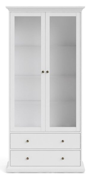 Bijela vitrina 96x201 cm Paris – Tvilum