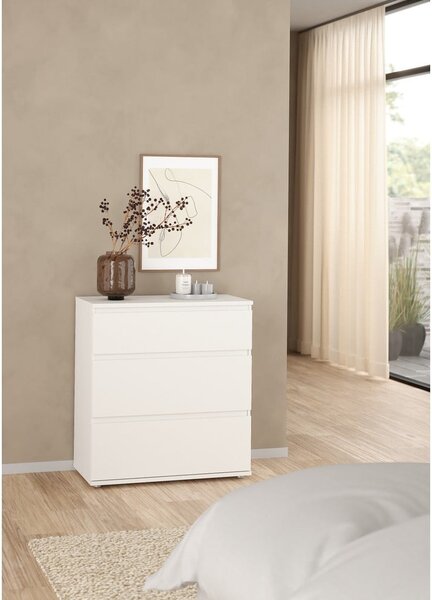 Bijela niska komoda 77x84 cm Nova – Tvilum