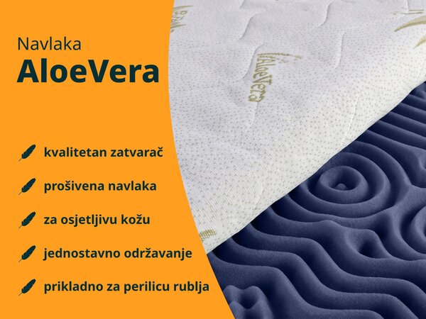Wilsondo Džepićasti opružni madrac Ellie 80x200 - Aloe Vera navlaka