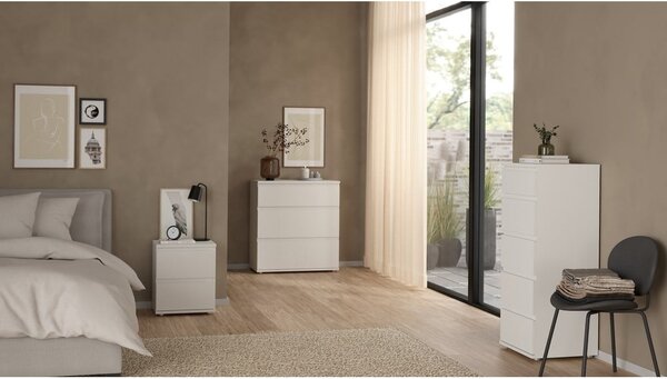 Bijela visoka komoda 40x107 cm Nova – Tvilum