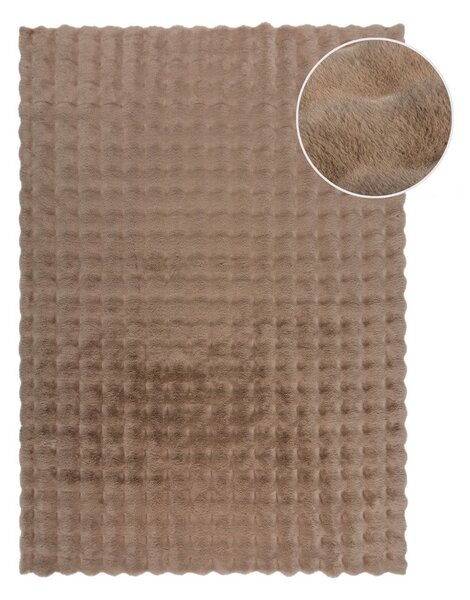 Smeđe sintetičko krzno 160x230 cm Waffle Faux Fur – Flair Rugs