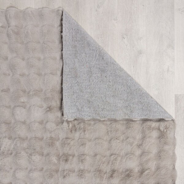 Svijetlo sivo sintetičko krzno 180x290 cm Waffle Faux Fur – Flair Rugs