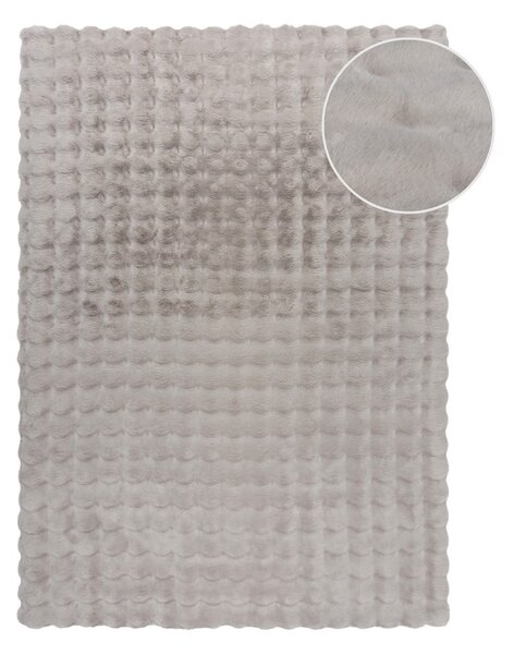 Svijetlo sivo sintetičko krzno 180x290 cm Waffle Faux Fur – Flair Rugs