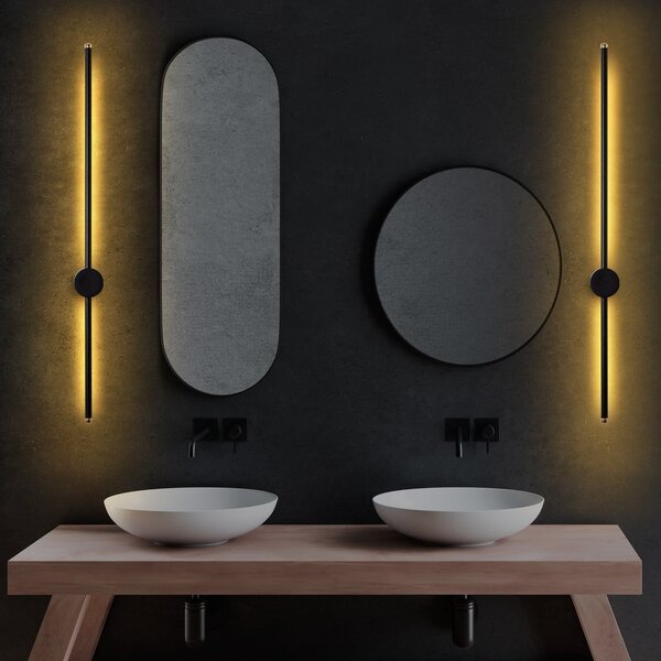 Crna LED zidna lampa Sword – Opviq lights