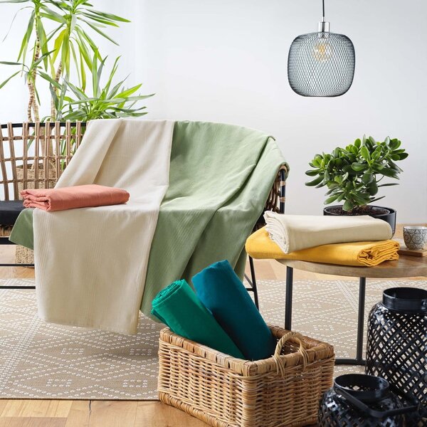 Plavi prekrivač 180x220 cm Lucile – douceur d'intérieur
