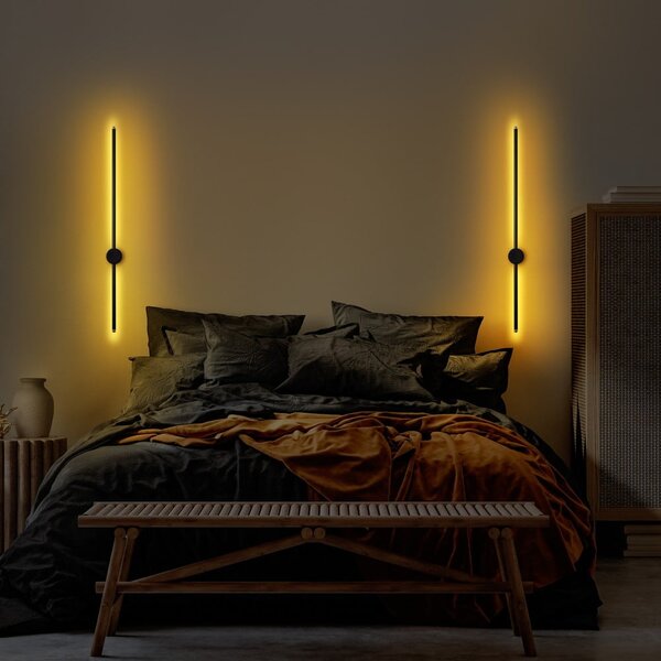 Crna LED zidna lampa Sword – Opviq lights