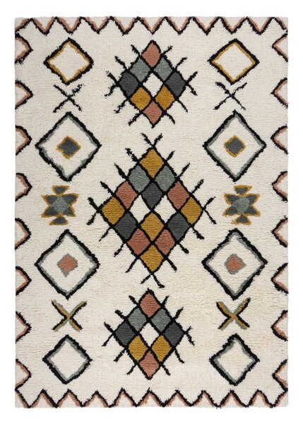 Krem ručno rađen vunen tepih 120x170 cm Moroccan Midar – Flair Rugs