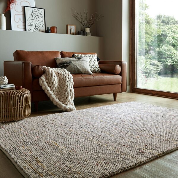 Krem ručno rađen tepih od mješavine vune 120x170 cm Minerals – Flair Rugs