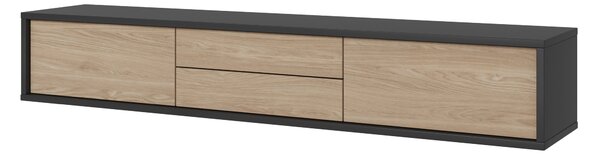 TV stolić Fiora 39 (antracit + hrast uljani)