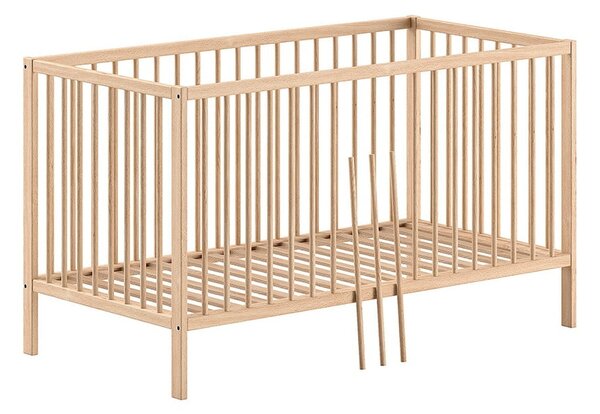 Dječji krevet od masivnog bora 70x140 cm u prirodnoj boji DINO – Vipack