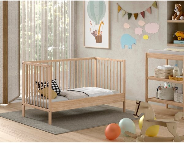 Dječji krevet od masivnog bora 70x140 cm u prirodnoj boji DINO – Vipack