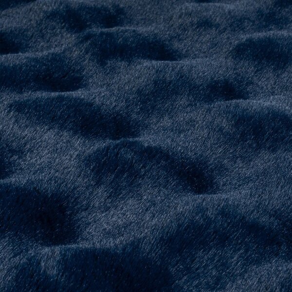 Tamno plavo sintetičko krzno 80x150 cm Waffle Faux Fur – Flair Rugs