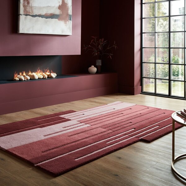 Bordo ručno rađen vunen tepih 150x240 cm Split Ombre Shaped – Flair Rugs