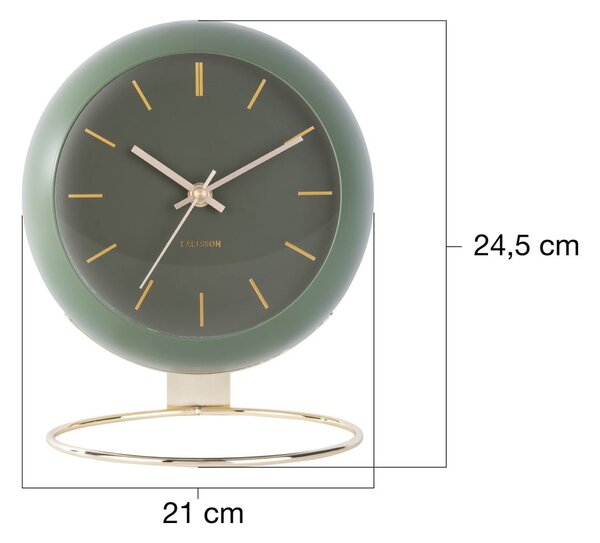 Stolni sat ø 21 cm Globe – Karlsson