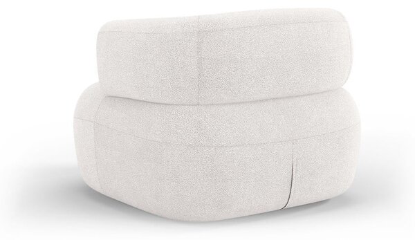 Bijela fotelja od bouclé tkanine Jenny – Micadoni Home