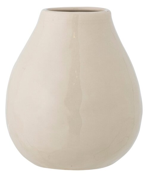 Krem ručno oslikana vaza od kamenine (visina 17 cm) Taza – Bloomingville