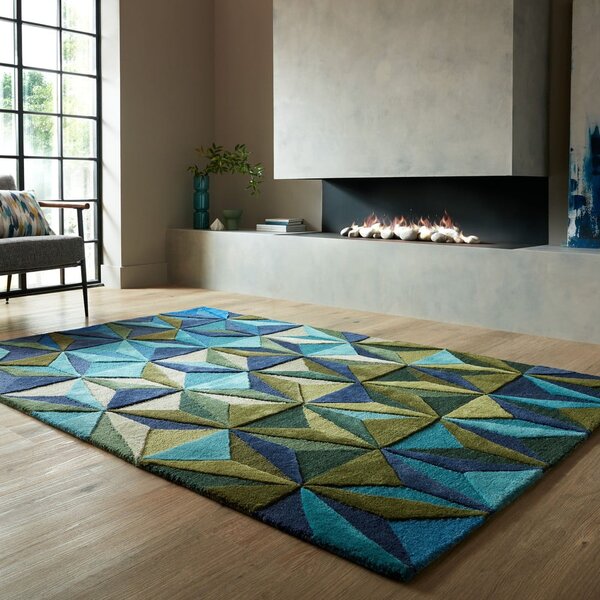 Plavi vunen tepih 120x170 cm Reverie – Flair Rugs