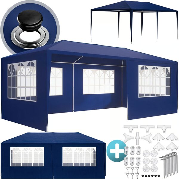 Party šator NEAPOL, 3x6 m, plavi Jurhan