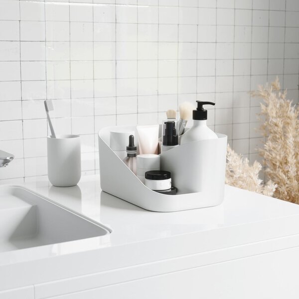 Bijeli plastičan kupaonski organizator za kozmetiku Glam – Umbra