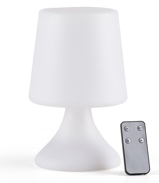 Bijela LED stolna lampa s daljinskim upravljačem (visina 25,5 cm) Midnat – Villa Collection