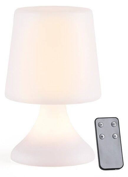 Bijela LED stolna lampa s daljinskim upravljačem (visina 25,5 cm) Midnat – Villa Collection