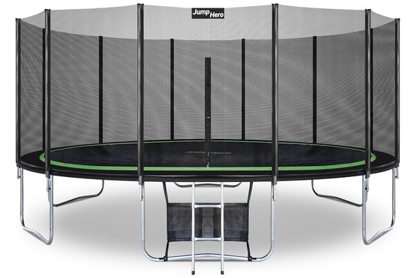 Vrtni trampolin s vanjskom mrežom 488 cm Jump Hero 16FT