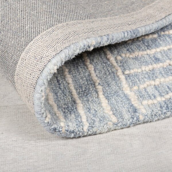 Svijetlo plavi ručno rađen vunen tepih 200x290 cm Memphis Wool – Flair Rugs