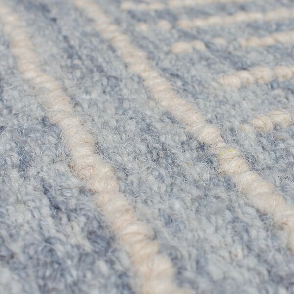 Svijetlo plavi ručno rađen vunen tepih 200x290 cm Memphis Wool – Flair Rugs