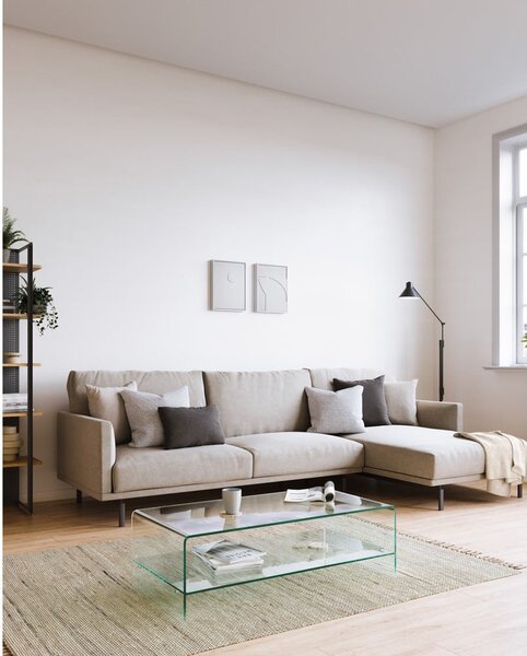 Stakleni stolić za kavu 55x110 cm Burano – Kave Home