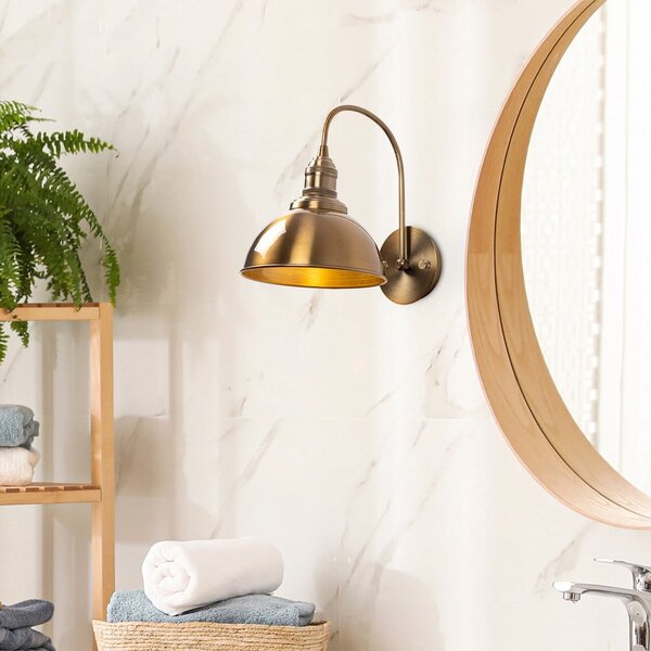 Zidna lampa u brončanoj boji ø 21 cm Varzan – Opviq lights