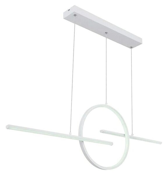 Globo LED viseća svjetiljka Barral (50 W, Bijela, Hladna bijela, D x Š x V: 1.240 x 105 x 1.500 mm)