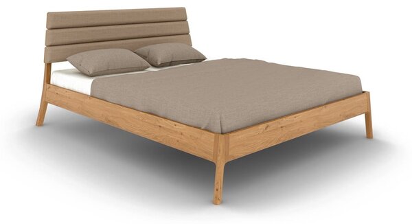 Bračni krevet od punog hrasta 160x200 cm u prirodnoj boji Twig – The Beds
