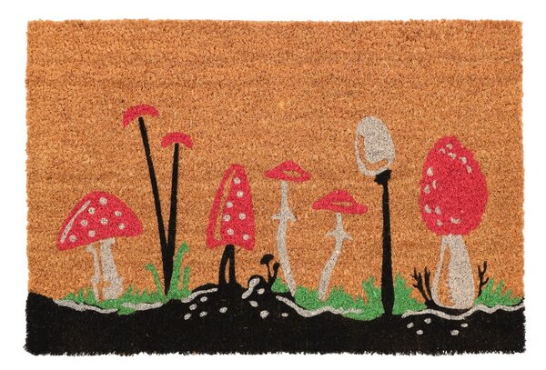 Otirač od kokosovih vlakana 40x60 cm Mushrooms – Esschert Design