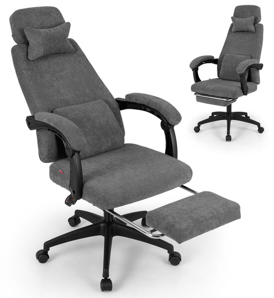 Ergonomska uredska stolica s uvlačivim osloncem za noge i podesivim naslonom