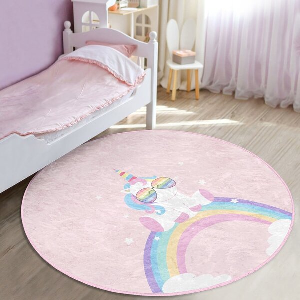 Ružičasti dječji tepih ø 120 cm Comfort – Mila Home