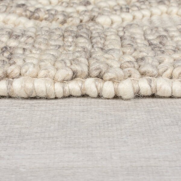 Siva ručno rađena staza od mješavine vune 60x230 cm Minerals Diamond – Flair Rugs