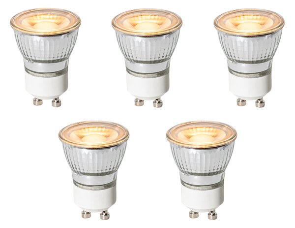Set od 5 GU10 prigušivih LED žarulja 35 mm 4W 200 lm 2200K