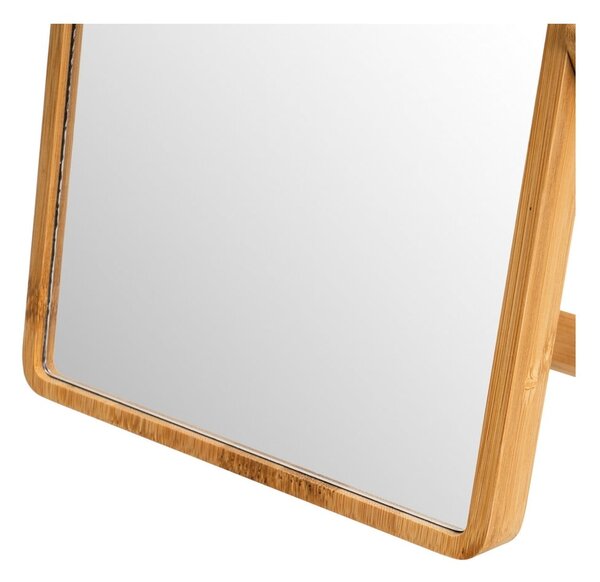 Kozmetičko ogledalo s okvirom od bambusa 20x27 cm – Casa Selección