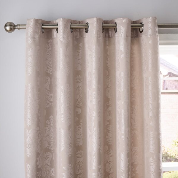 Bež zavjese u setu 2 kom od damasta 229x229 cm Damask Jacquard – Catherine Lansfield