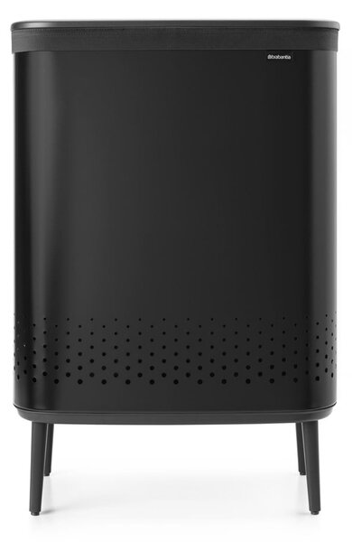 Mat crna metalna košara za rublje 90 l Bo Hi – Brabantia