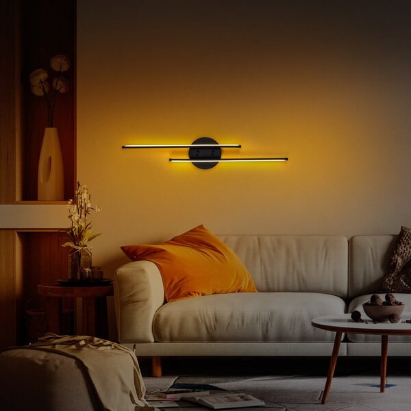 Crna LED zidna lampa Umut – Opviq lights