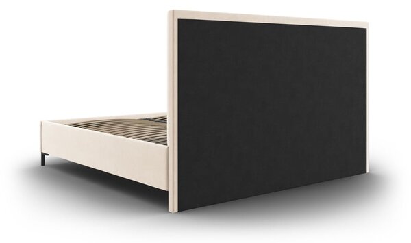 Bež tapecirani bračni krevet s prostorom za pohranu s podnicom 180x200 cm Casey – Mazzini Beds