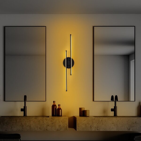 Crna LED zidna lampa Umut – Opviq lights