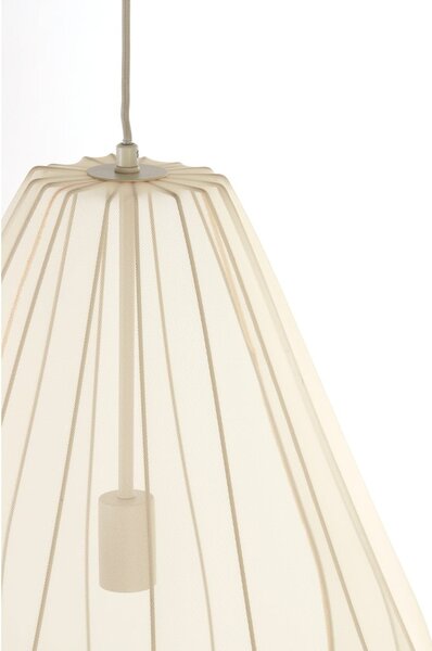 Bež viseća svjetiljka s tekstilnim sjenilom ø 50 cm Itela – Light & Living