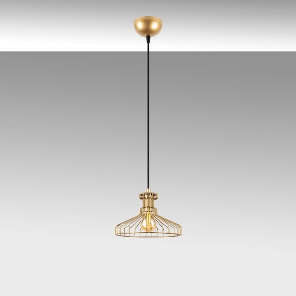 Viseća svjetiljka u zlatnoj boji s metalnim sjenilom ø 23 cm Events – Opviq lights
