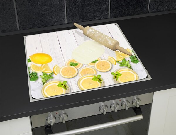 Zidna zaštitna ploča za štednjak od kaljenog stakla 50x56 cm Lemons – Wenko