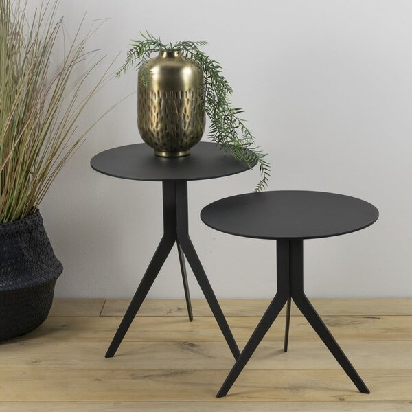Metalni okrugao pomoćni stol ø 38 cm Daley – Spinder Design